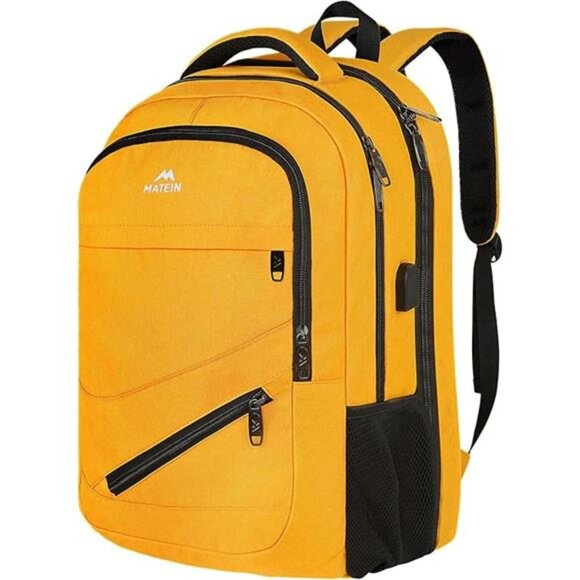 School College Backpack for Men, 17 inch Water Resistant Laptop Computer - Picture 7 of 7